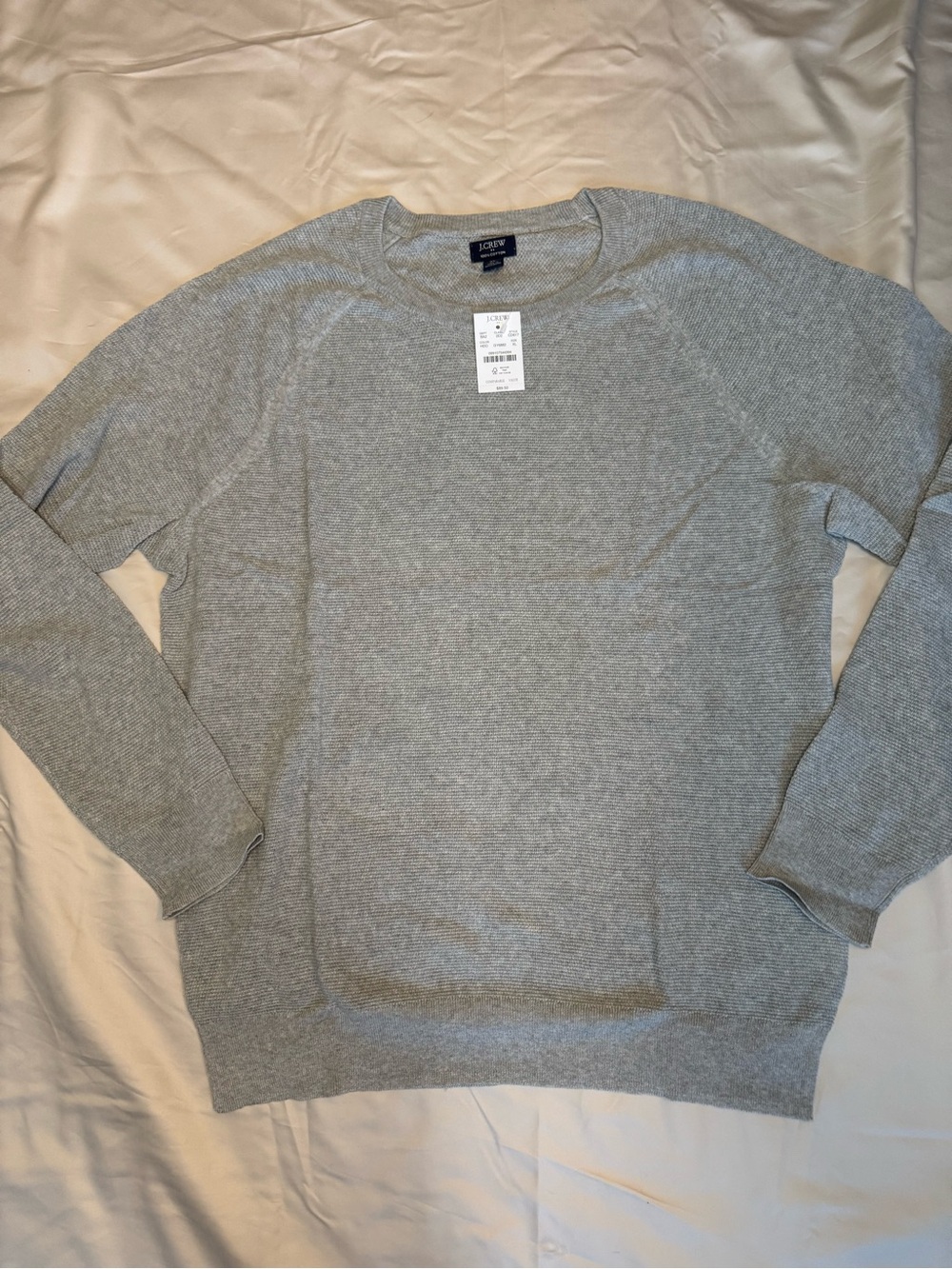 J. Crew Men’s Heather Gray Crewneck Sweater